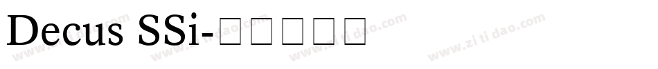 Decus SSi字体转换
